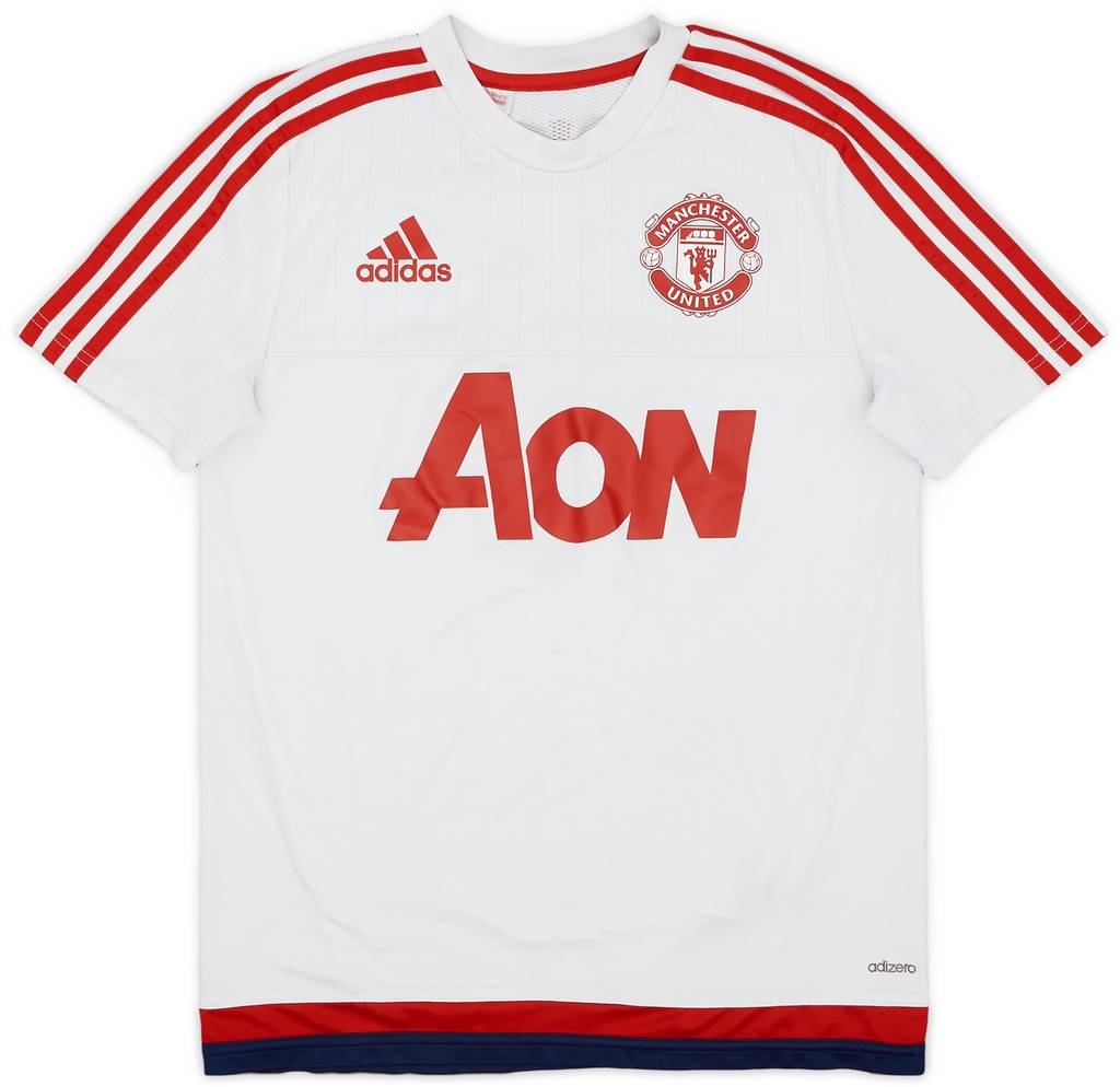 2015-16 Manchester United adizero Training Shirt - 7/10 - (L.Boys)