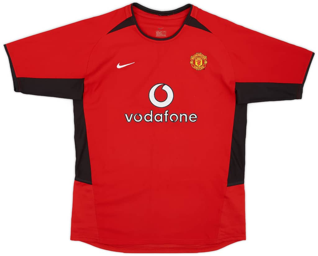 2002-04 Manchester United Home Shirt - 8/10 - (XL.Boys)