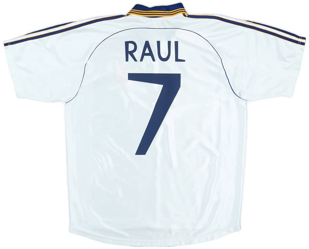 1998-00 Real Madrid Home Shirt Raul #7 - 8/10 - (XL)