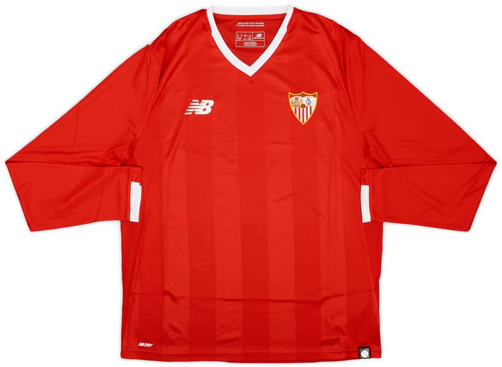 2017-18 Sevilla Away L/S Shirt - 8/10 - (M)