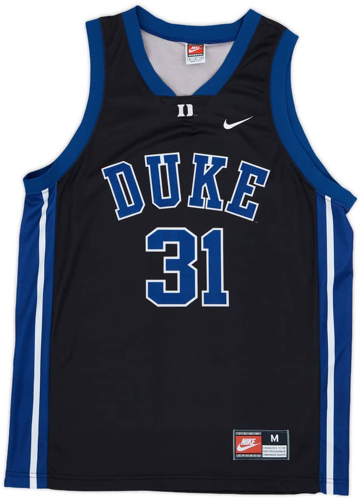 1999-01 Duke Blue Devils Battier #31 Nike Away Jersey - 10/10 - (M)