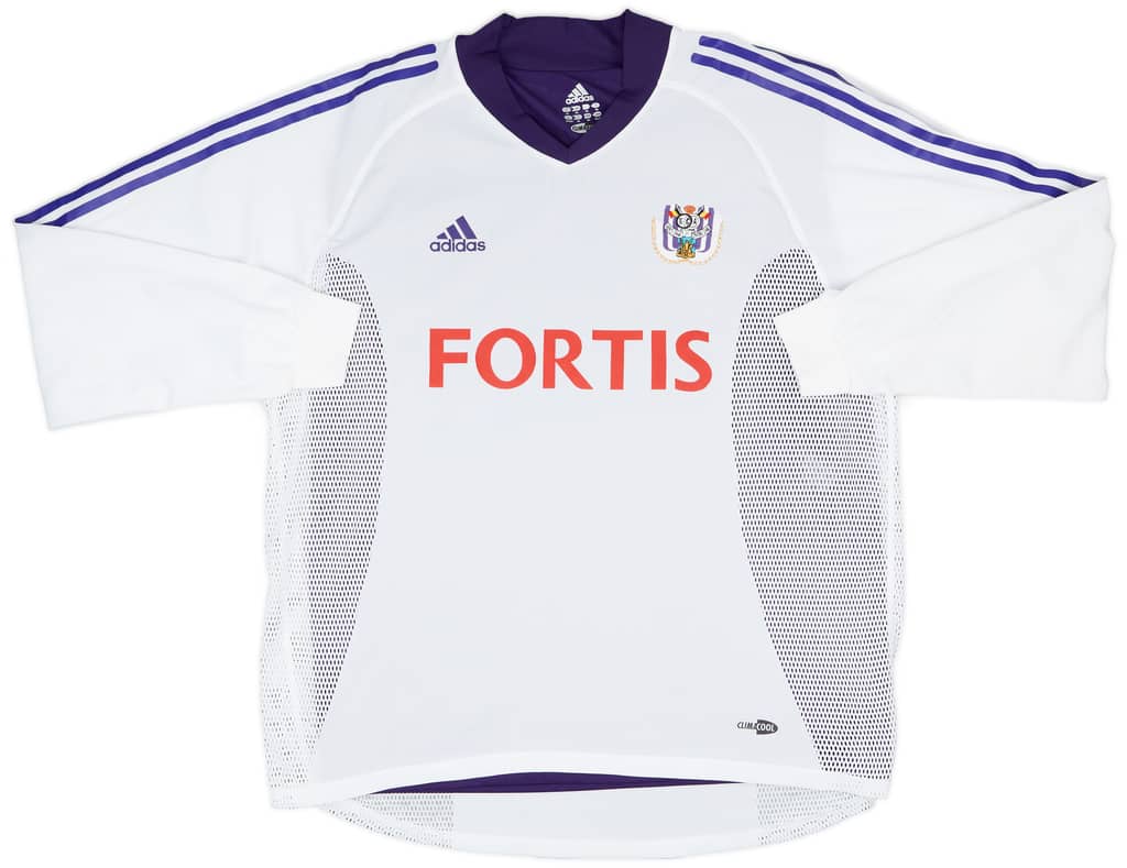 2002-03 Anderlecht Match Issue UEFA Cup Home L/S Shirt Vanderhaeghe #4