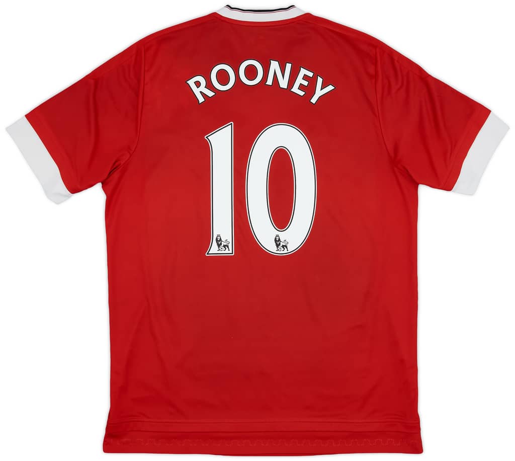 2015-16 Manchester United Home Shirt Rooney #10 - 7/10 - (L)