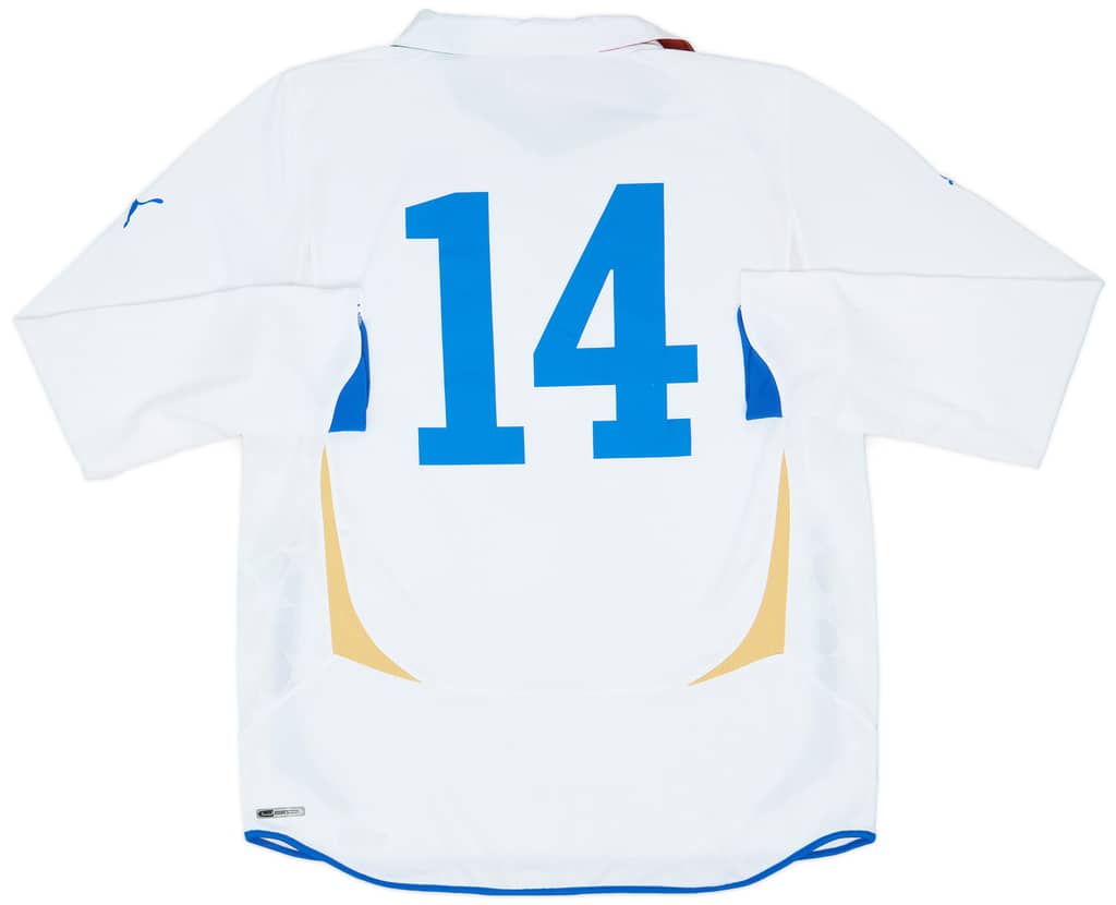 2010-12 Italy Player Issue Away L/S Shirt #14 - 7/10 - (XL)