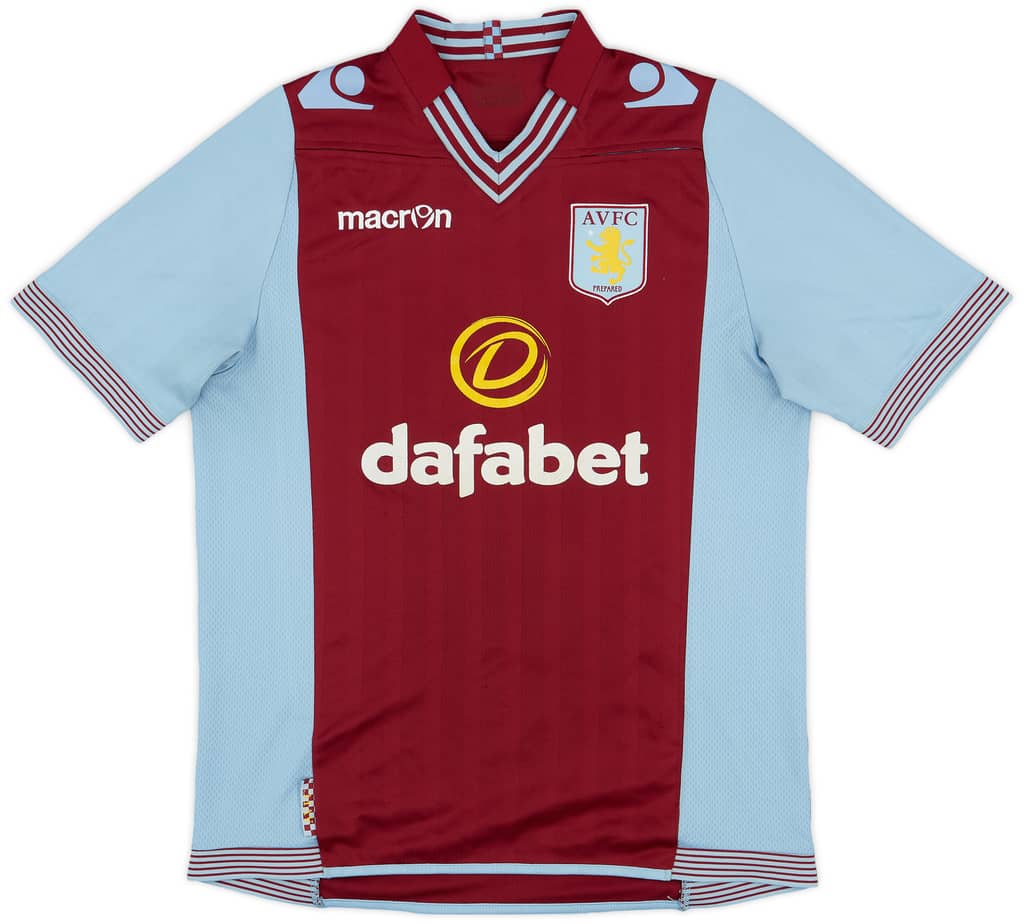 2013-14 Aston Villa Home Shirt Grealish #40 - 6/10 - (L)