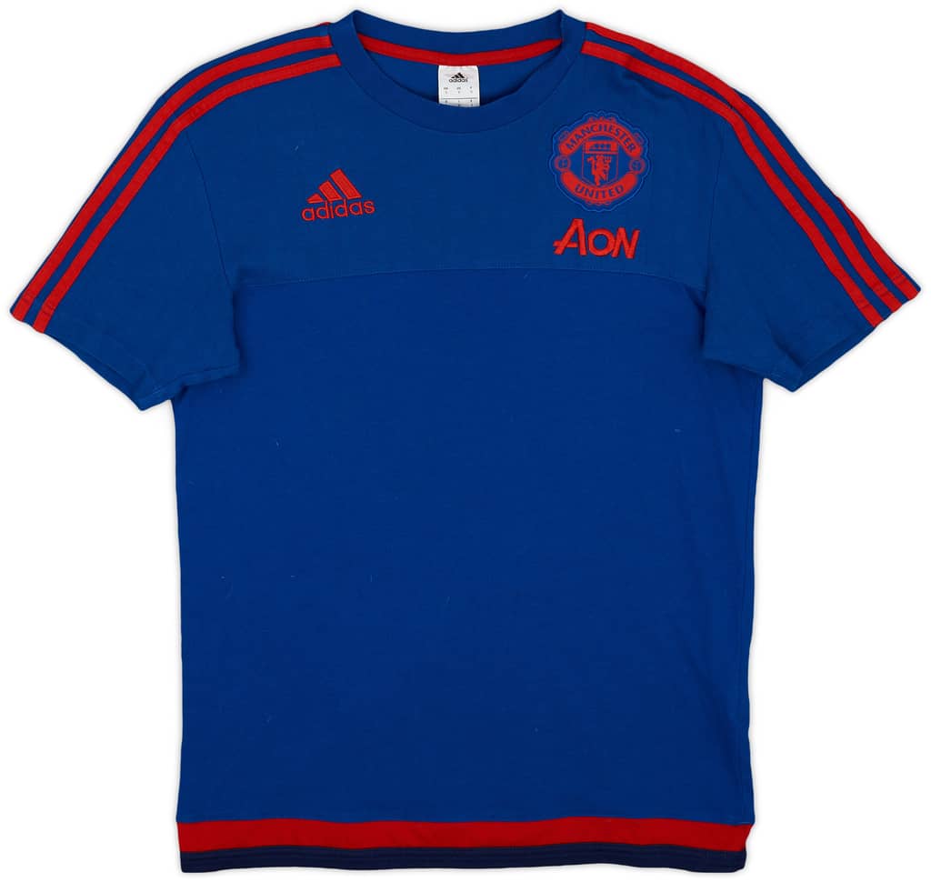 2015-16 Manchester United adidas Cotton Tee - 7/10 - (S)