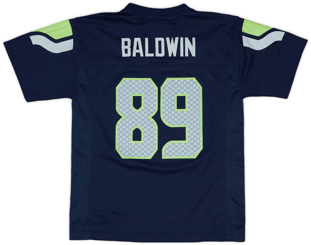 2012-18 Seattle Seahawks Baldwin #89 NFL Replica Home Jersey - 9/10 - (M.Boys)