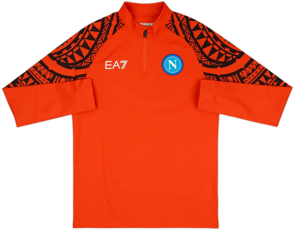 2023-24 Napoli EA7 1/4 Zip Training Top