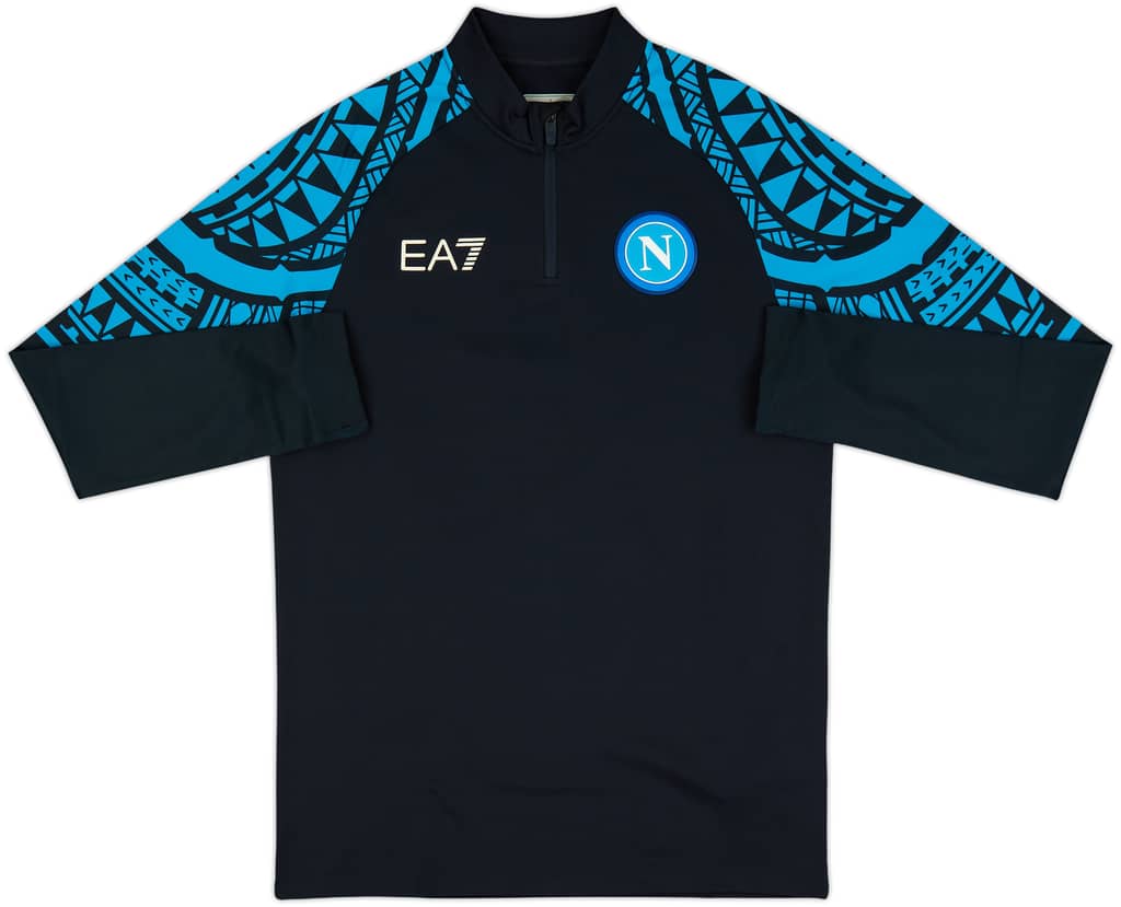 2023-24 Napoli EA7 1/4 Zip Training Top