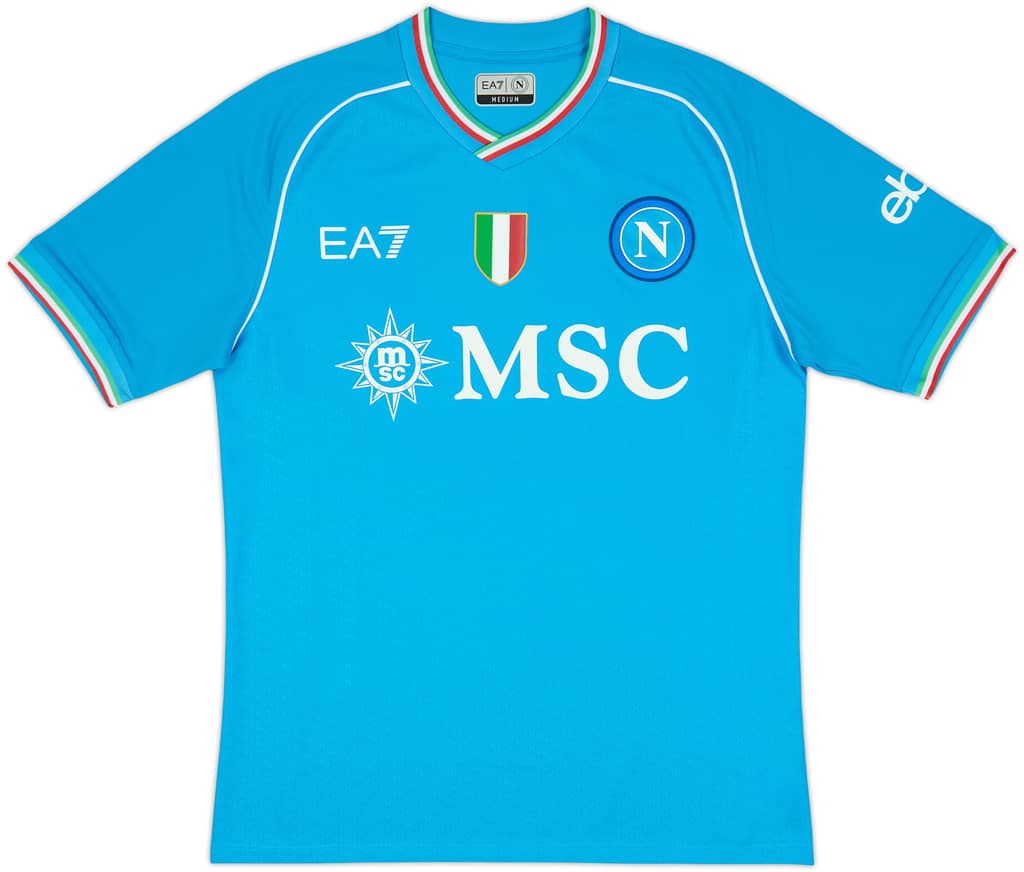 2023-24 Napoli Authentic Home Shirt (M)