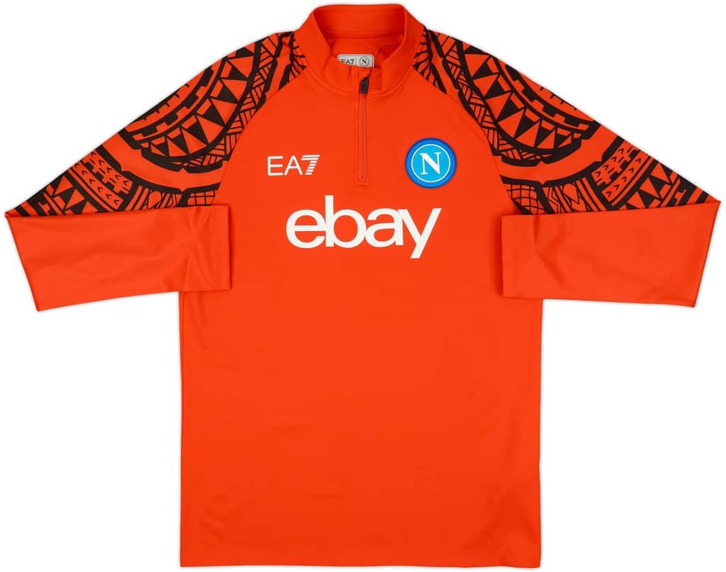 2023-24 Napoli EA7 1/4 Zip Training Top