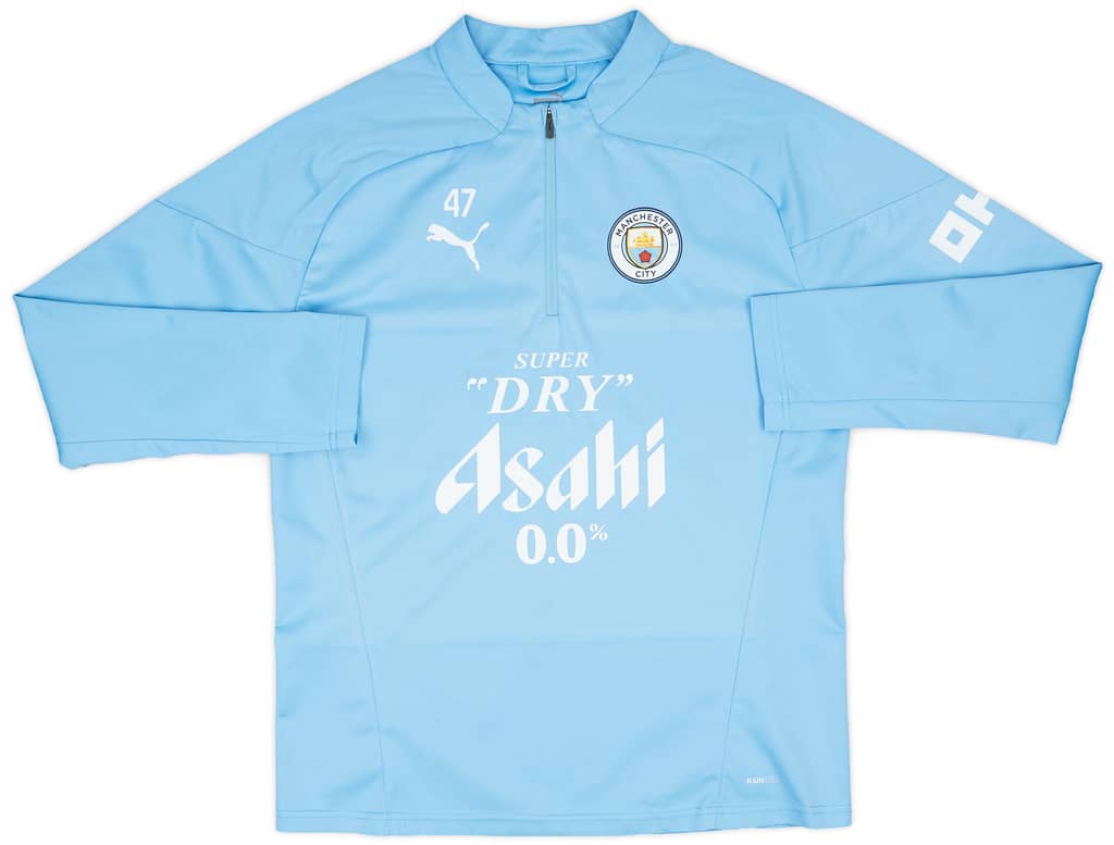 2023-24 Manchester City Player Issue 1/4 Zip Rain Top #47 (Foden) - As New - (M)