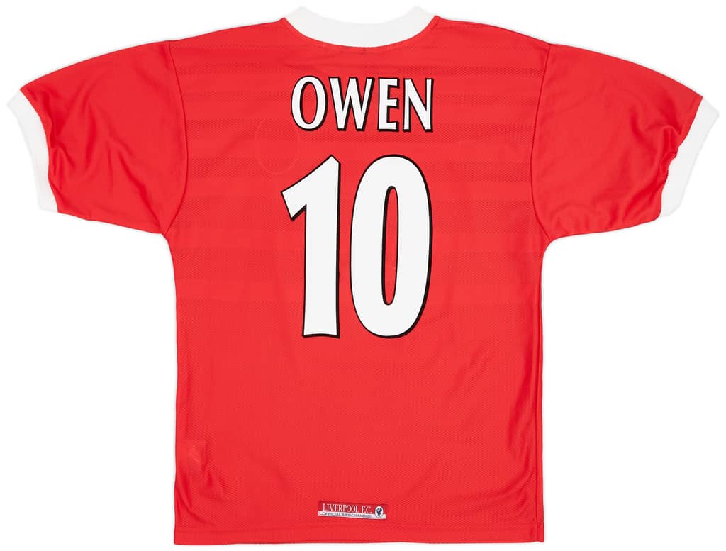 1998-00 Liverpool Home Shirt Owen #10 - 7/10 - (S)