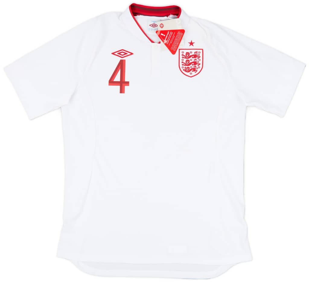 2012-13 England Home Shirt Gerrard #4 (L)