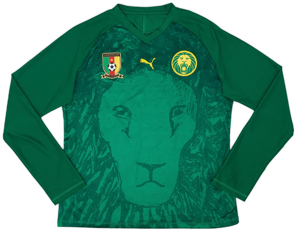 2012-14 Cameroon Home L/S Shirt - 9/10 - (XL.Boys)