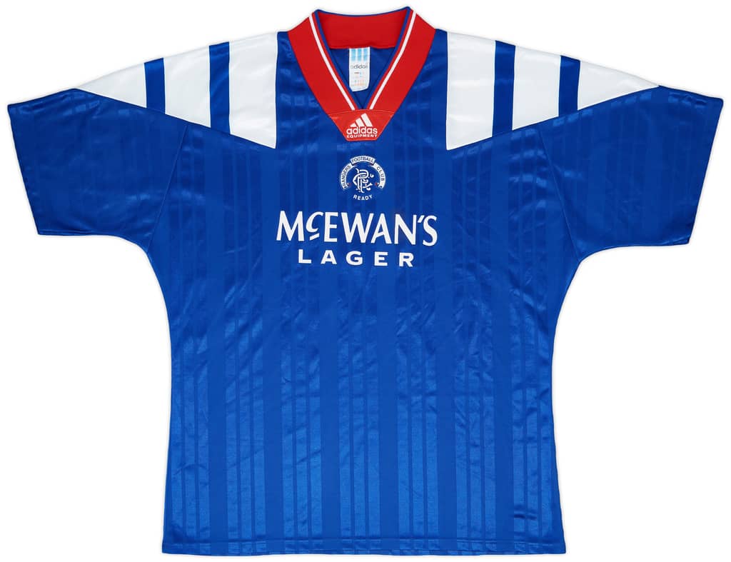 1992-94 Rangers Home Shirt #9 - 8/10 - (XL)