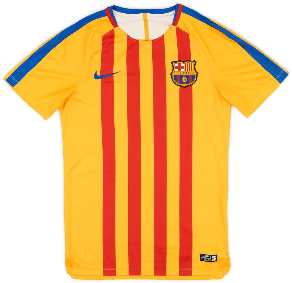 2017-18 Barcelona Nike Training Shirt - 8/10 - (S)