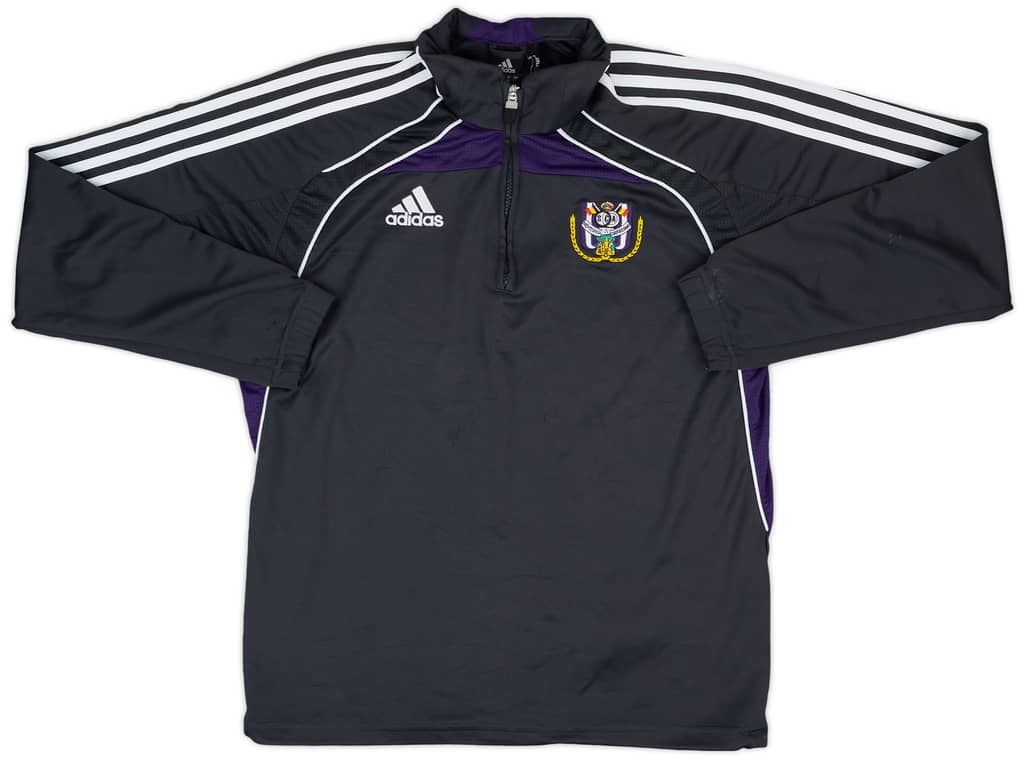 2010-11 Anderlecht adidas 1/4 Zip Drill Top - 8/10 - (L/XL)