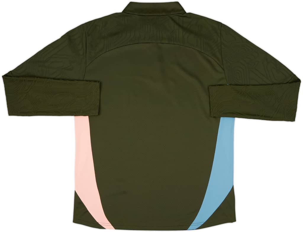 2024-25 Manchester City Player Issue 1/4 Zip Training Top #17 (De Bruyne) - As New - (L)