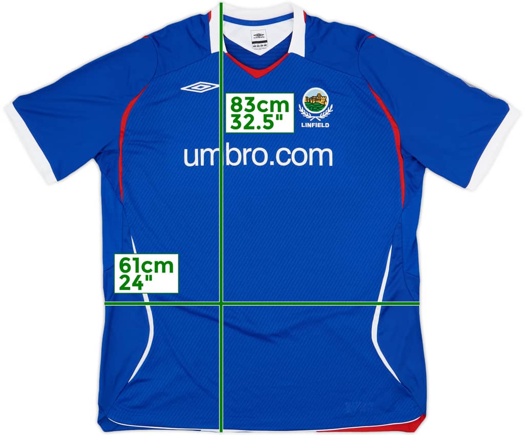 2008-09 Linfield Home Shirt - 9/10 - (XXL)