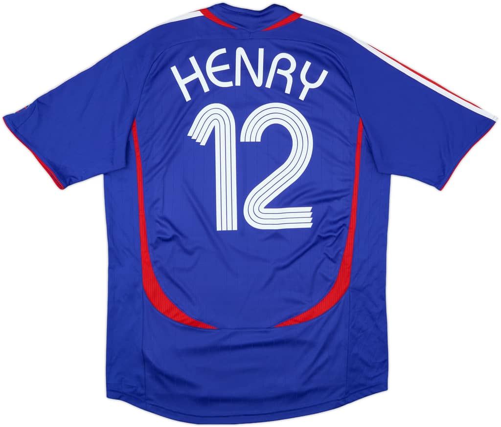 2006-07 France Home Shirt Henry #12 - 10/10 - (L)