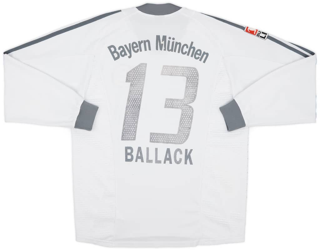 2002-03 Bayern Munich Away L/S Shirt Ballack #13 - 5/10 - (M)