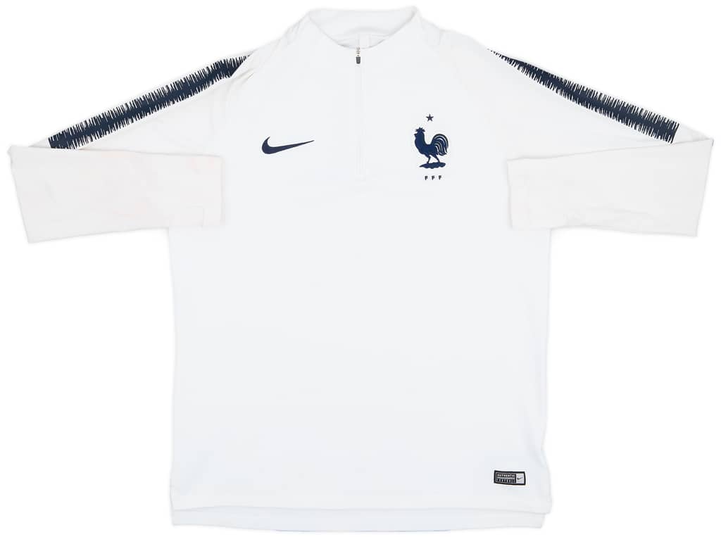 2018-19 France Nike 1/4 Zip Drill Top - 7/10 - (L)