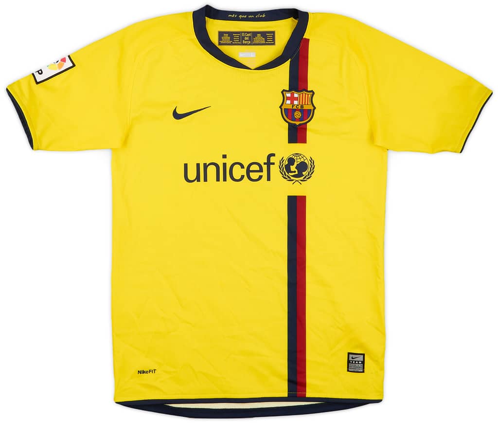 2008-10 Barcelona Away Shirt - 8/10 - (L.Boys)