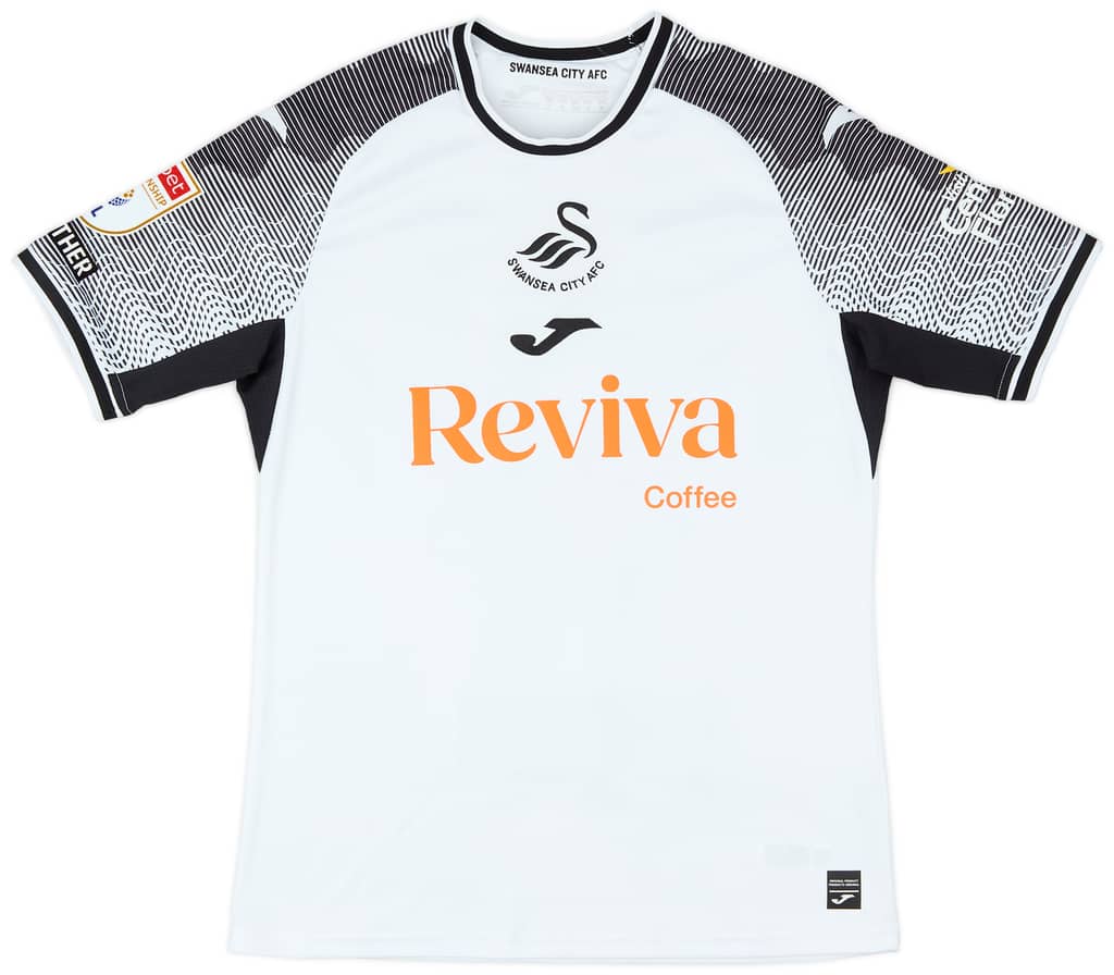 2023-24 Swansea Match Issue Home Shirt Grimes #8