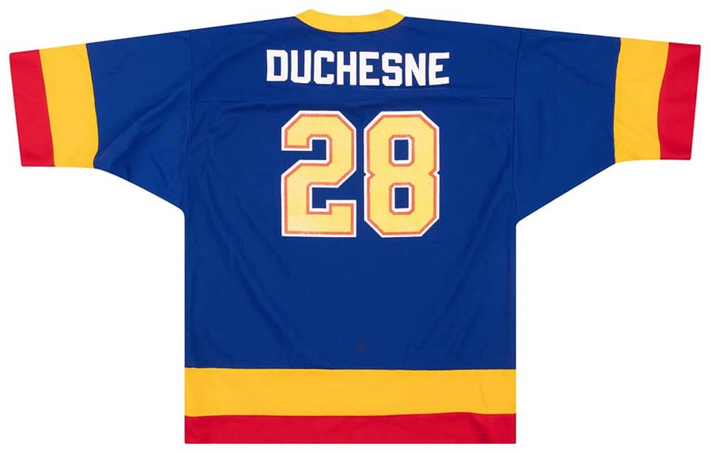 1997-98 St. Louis Blues Duchesne #28 Logo 7 Jersey (Away) M