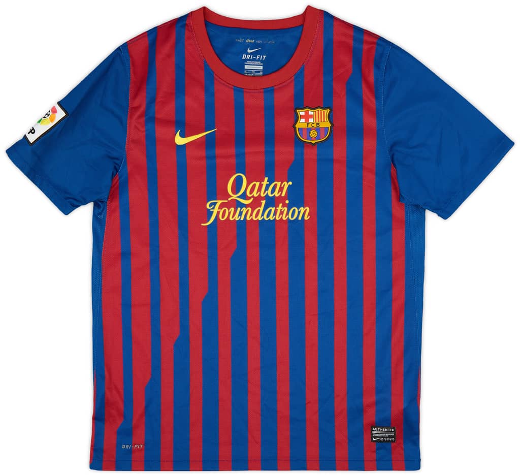 2011-12 Barcelona Home Shirt - 9/10 - (XL.Boys)
