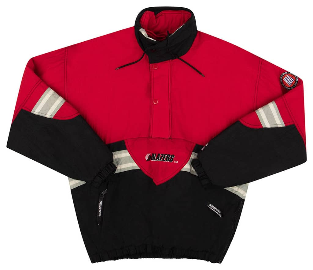 1990s Portland Trail Blazers Starter Pullover Rain Coat M