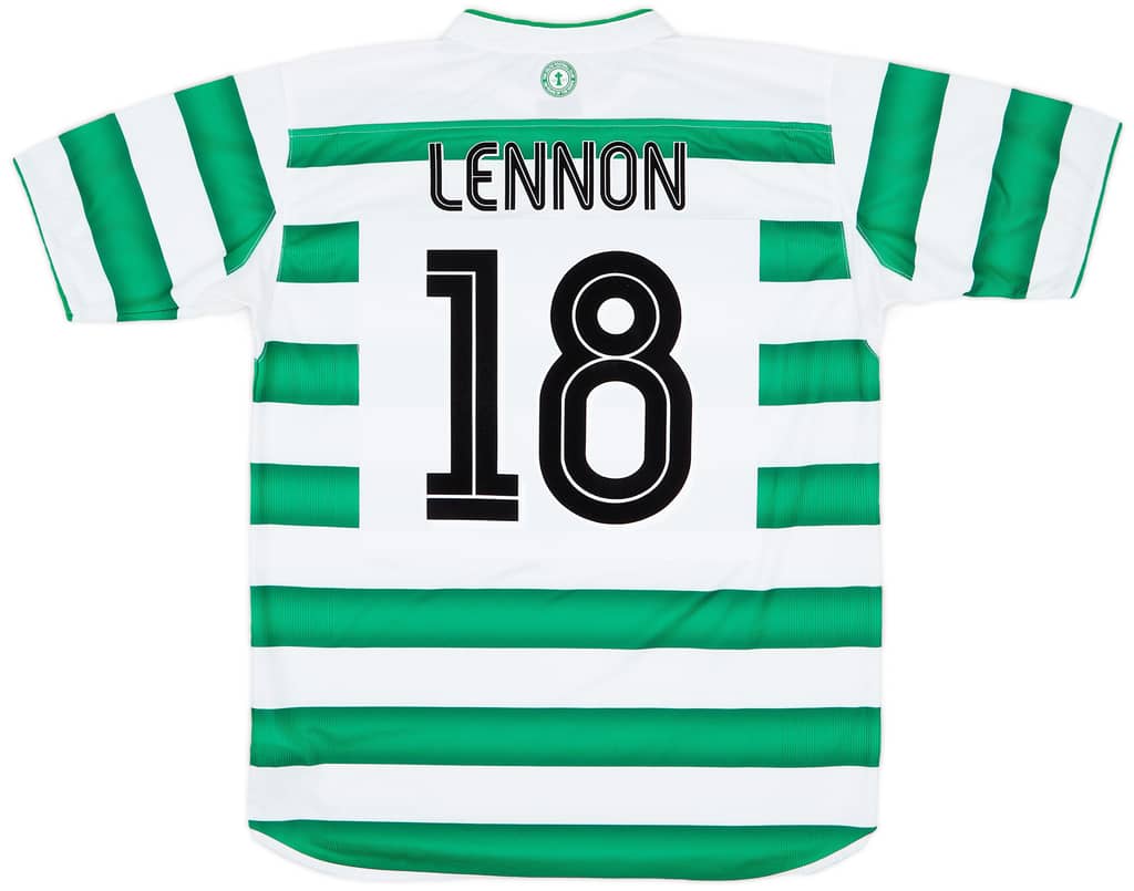 2003-04 Celtic Home Shirt Lennon #18 - 8/10 - (L)