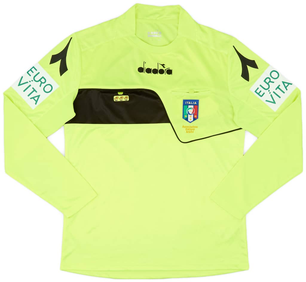 2018-19 Italy Diadora Referee L/S Shirt - 9/10 - (M)