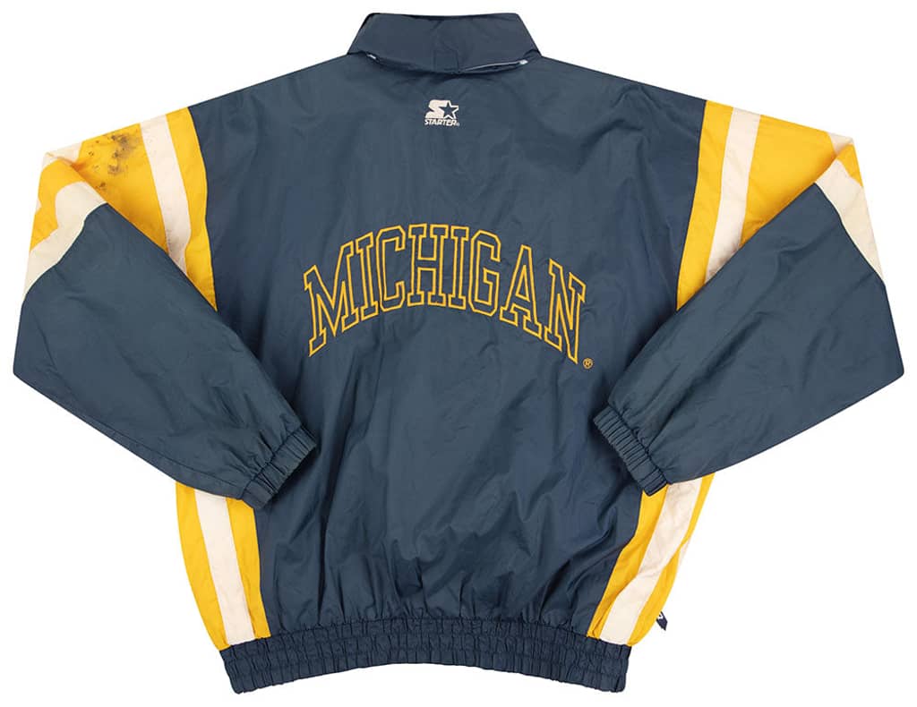 1990s Michigan Wolverines Starter Rain Jacket XL