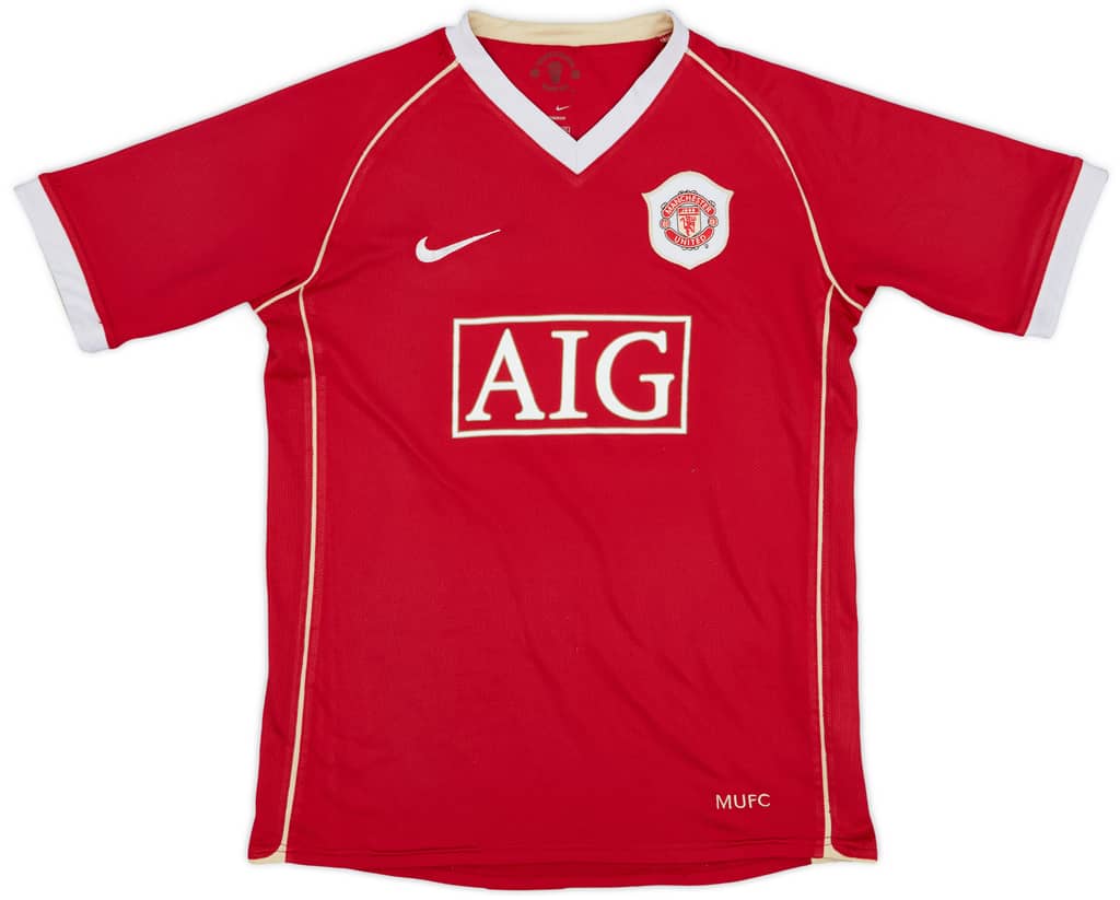 2006-07 Manchester United Home Shirt - 5/10 - (L.Boys)