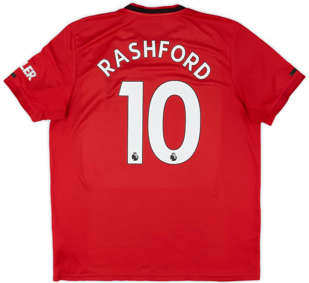 2019-20 Manchester United Home Shirt Rashford #10 - 5/10 - (XL)