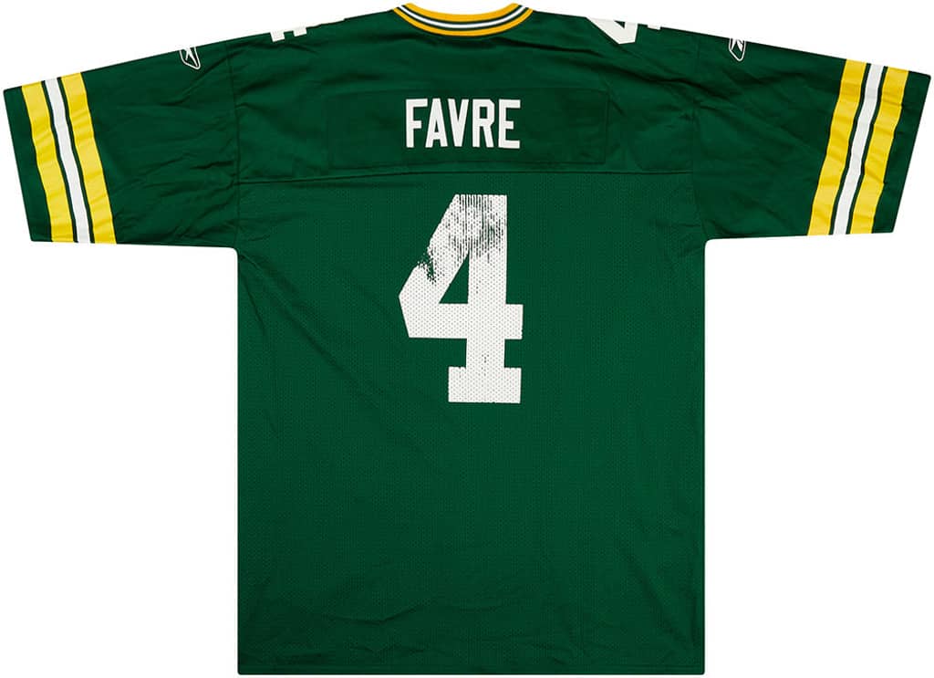 2001 Green Bay Packers Favre #4 Reebok Jersey (Home) XL
