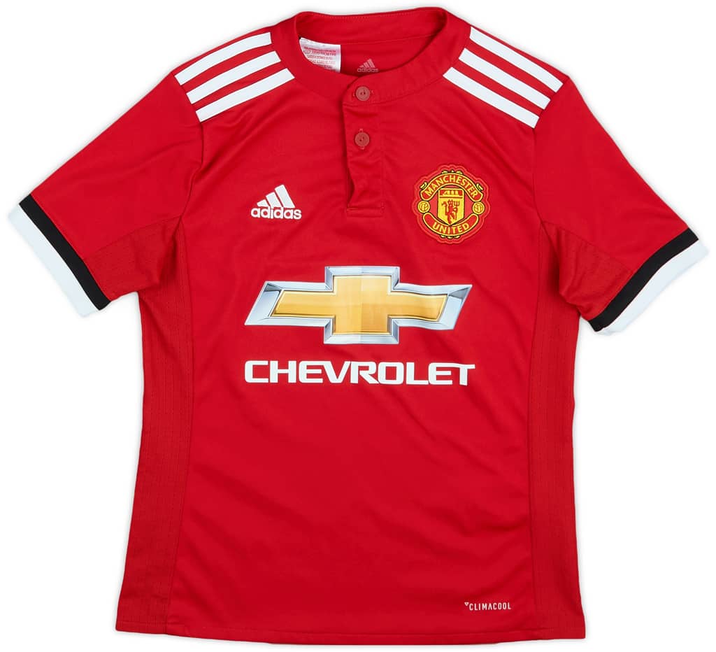 2017-18 Manchester United Home Shirt - 10/10 - (S.Boys)