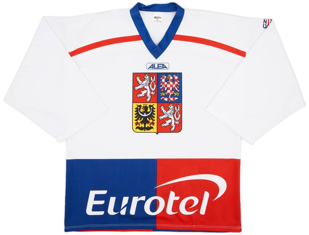 1998-00 Czech National Hockey Team Alea Home Jersey - 9/10 - (M)
