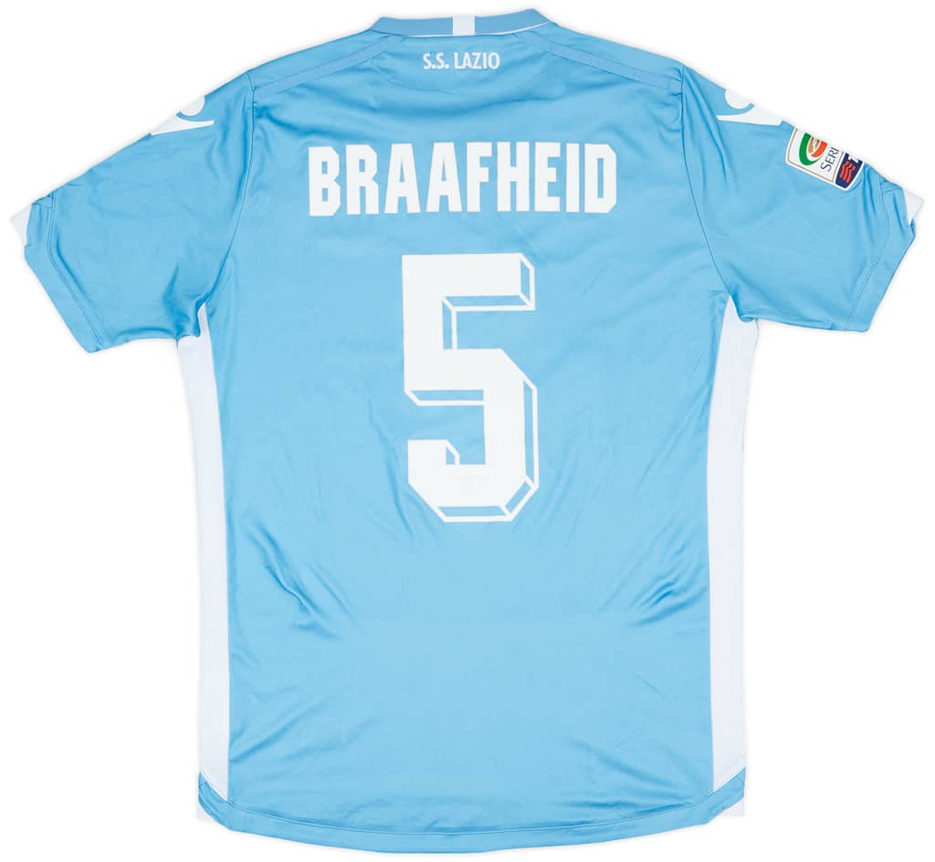 2015-16 Lazio Match Issue Home Shirt Braafheid #5