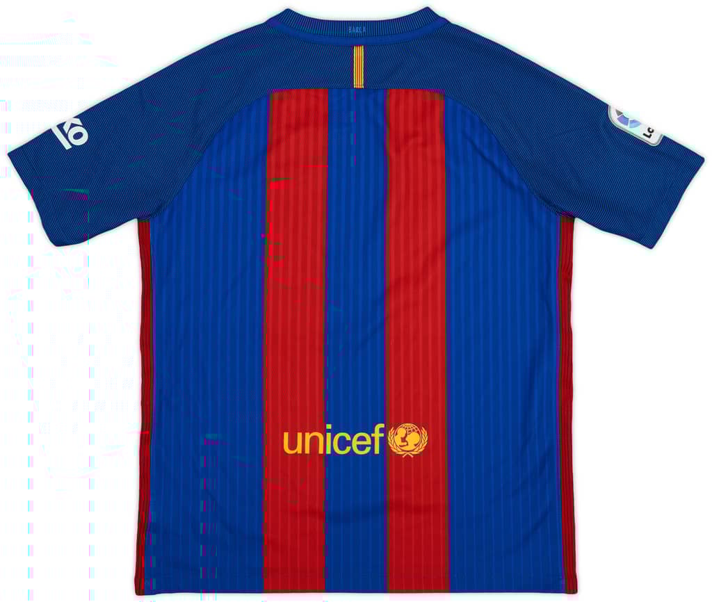 2016-17 Barcelona Home Shirt - 9/10 - (XL.Boys)