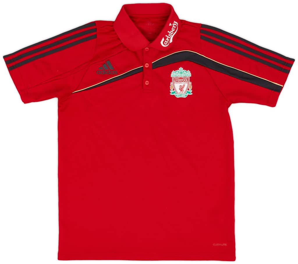 2009-10 Liverpool adidas Polo Shirt - 6/10 - (S)