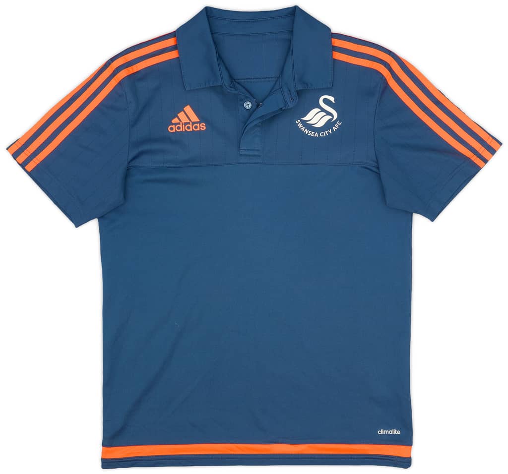 2016-17 Swansea adidas Polo Shirt - 9/10 - (S)