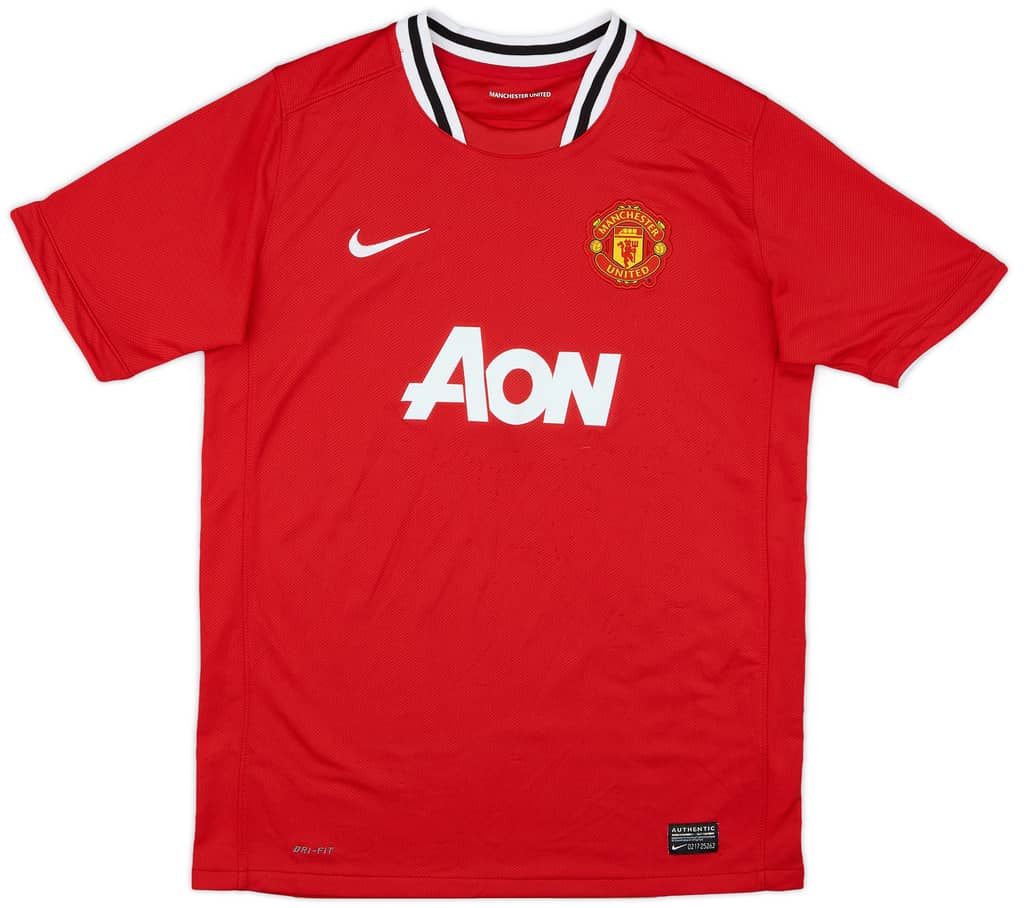 2011-12 Manchester United Home Shirt - 8/10 - (XL.Boys)