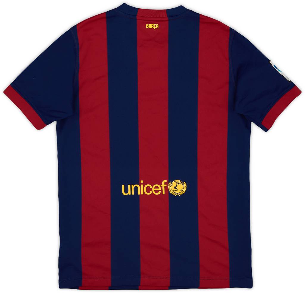 2014-15 Barcelona Home Shirt - 7/10 - (XL.Boys)