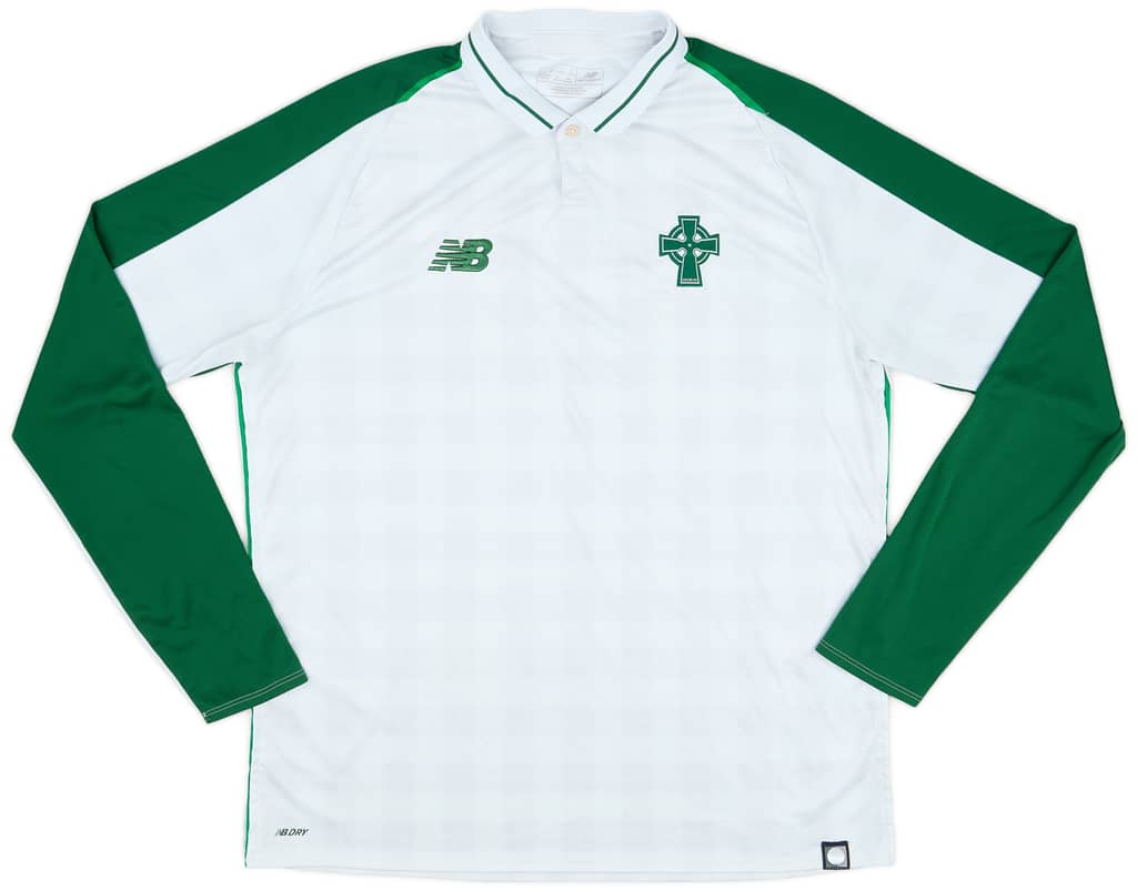 2018-19 Celtic Away L/S Shirt - 7/10 - (L)
