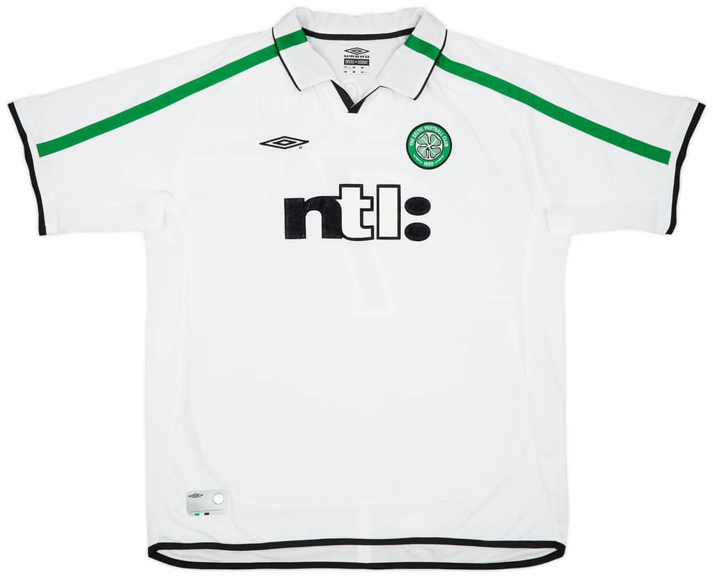 2001-02 Celtic Away Shirt Larsson #7 - 8/10 - (XXL)