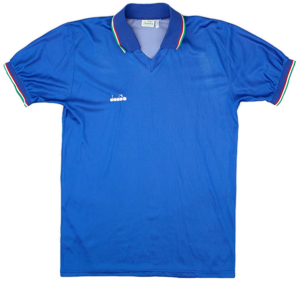1986-91 Italy Home Diadora Template Shirt - 8/10 - (S)