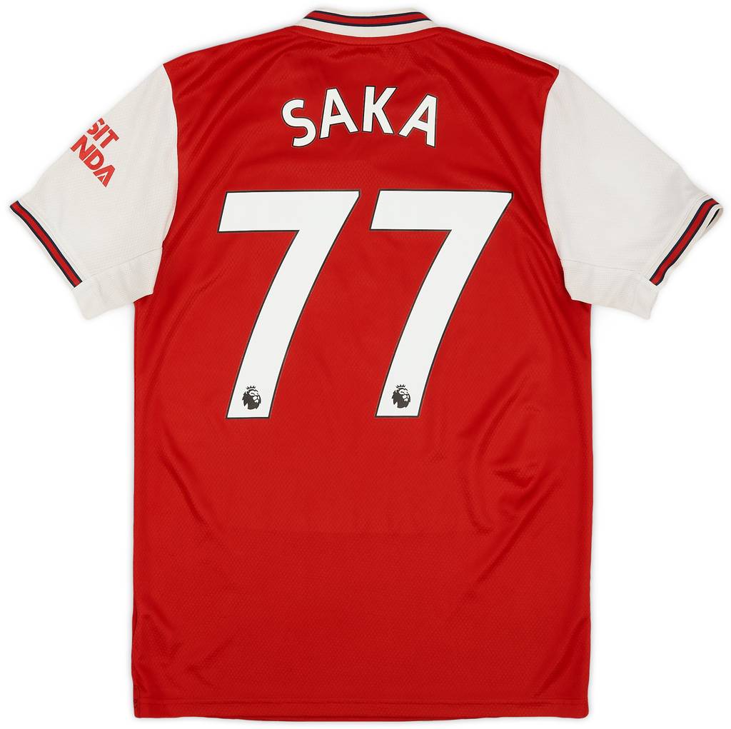2019-20 Arsenal Home Shirt Saka #77 - 6/10 - (S)